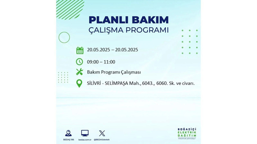 Yarın onlarca ilçede elektrikler olmayacak: 20 Mayıs elektrik kesintileri - Resim: 18