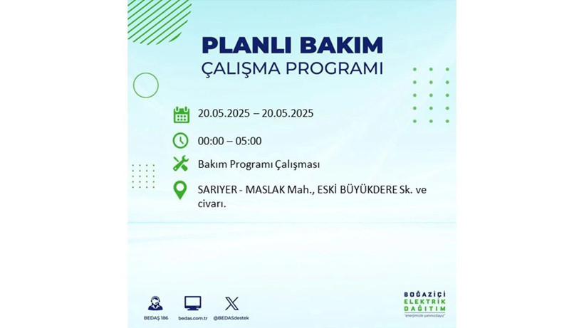 Yarın onlarca ilçede elektrikler olmayacak: 20 Mayıs elektrik kesintileri - Resim: 22
