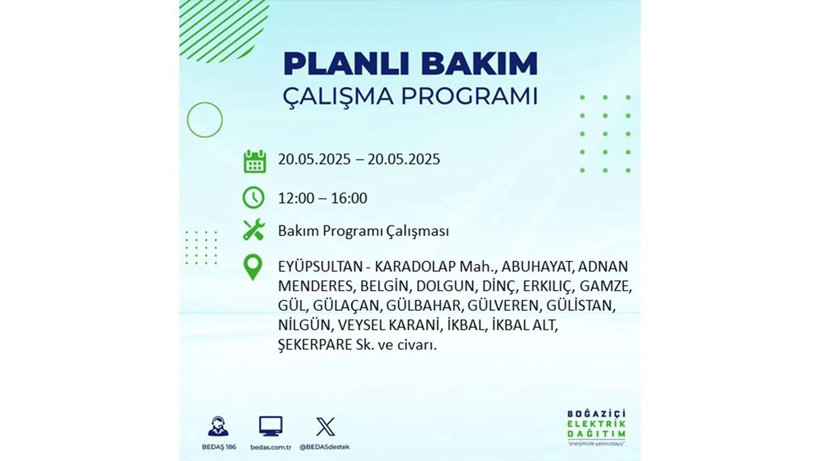Yarın onlarca ilçede elektrikler olmayacak: 20 Mayıs elektrik kesintileri - Resim: 38