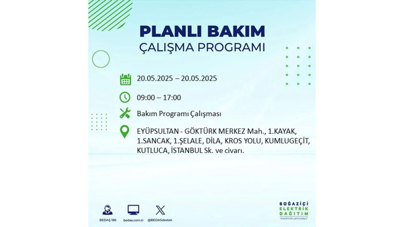 Yarın onlarca ilçede elektrikler olmayacak: 20 Mayıs elektrik kesintileri - Resim: 39