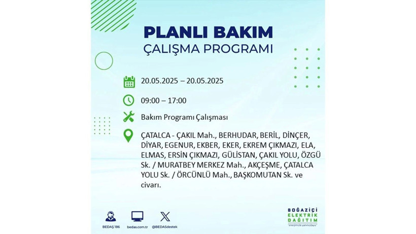 Yarın onlarca ilçede elektrikler olmayacak: 20 Mayıs elektrik kesintileri - Resim: 48
