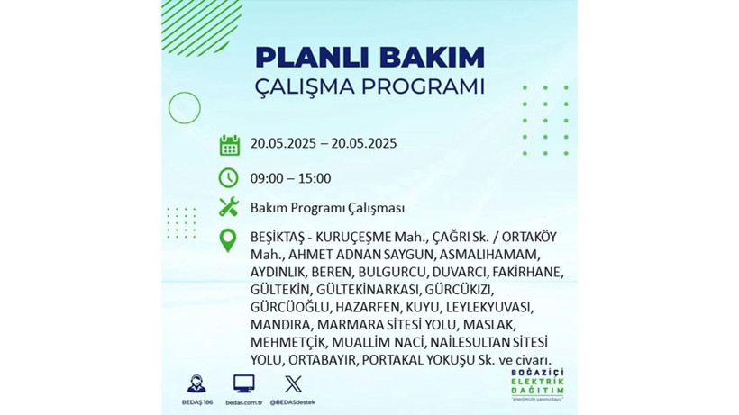 Yarın onlarca ilçede elektrikler olmayacak: 20 Mayıs elektrik kesintileri - Resim: 61