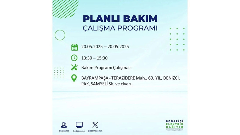 Yarın onlarca ilçede elektrikler olmayacak: 20 Mayıs elektrik kesintileri - Resim: 66