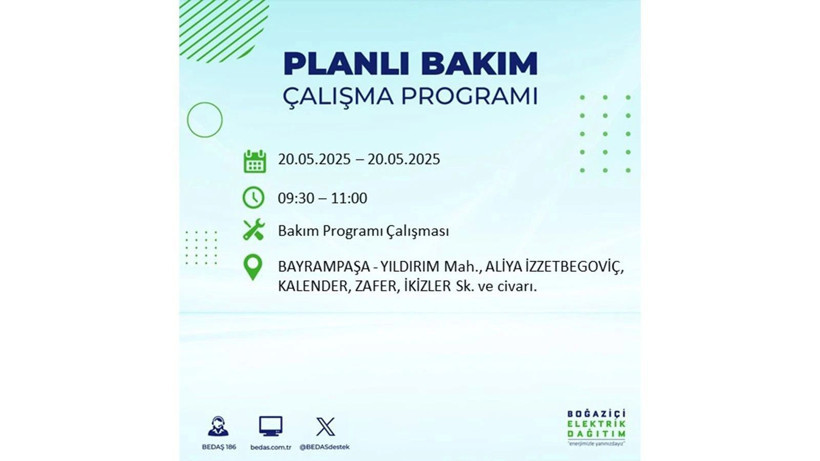 Yarın onlarca ilçede elektrikler olmayacak: 20 Mayıs elektrik kesintileri - Resim: 70