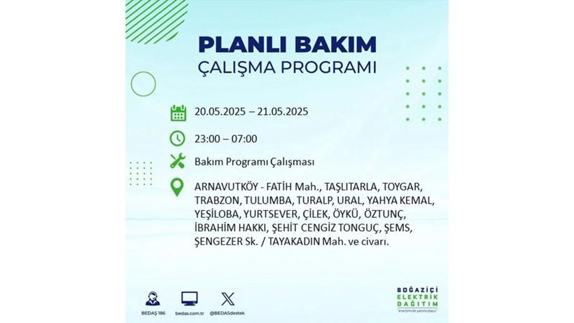 Yarın onlarca ilçede elektrikler olmayacak: 20 Mayıs elektrik kesintileri - Resim: 84