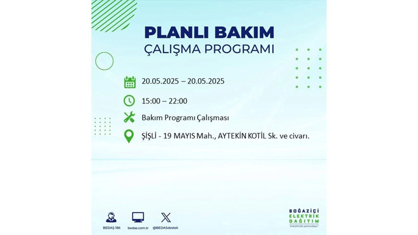 Yarın onlarca ilçede elektrikler olmayacak: 20 Mayıs elektrik kesintileri - Resim: 9