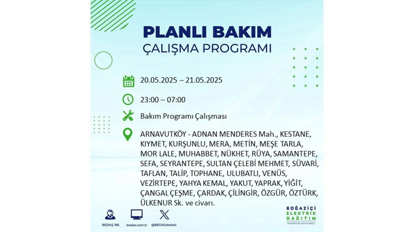 Yarın onlarca ilçede elektrikler olmayacak: 20 Mayıs elektrik kesintileri - Resim: 88