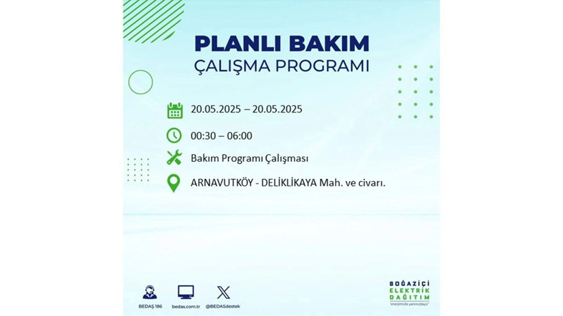 Yarın onlarca ilçede elektrikler olmayacak: 20 Mayıs elektrik kesintileri - Resim: 91