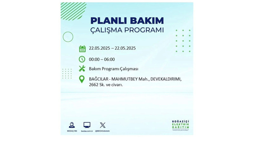 Yarın uzun süre elektrik olmayacak: 22 Mayıs elektrik kesintileri - Resim: 15