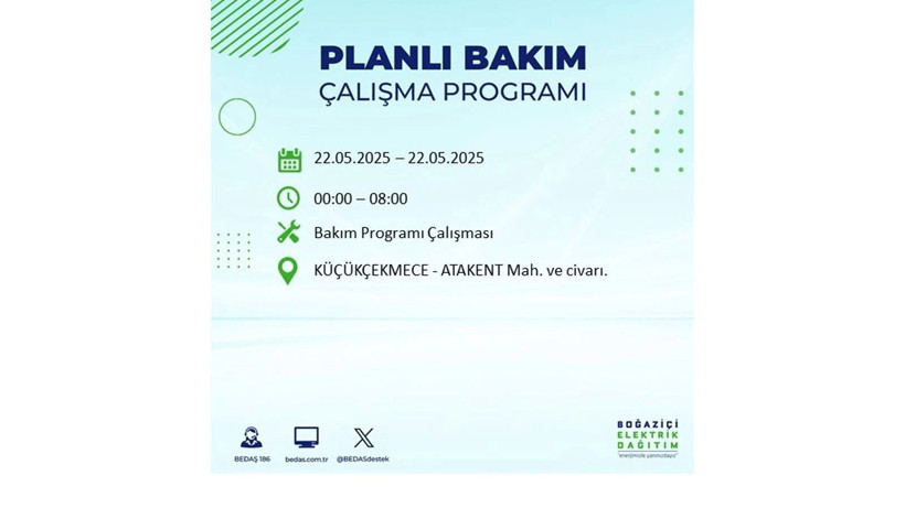 Yarın uzun süre elektrik olmayacak: 22 Mayıs elektrik kesintileri - Resim: 50