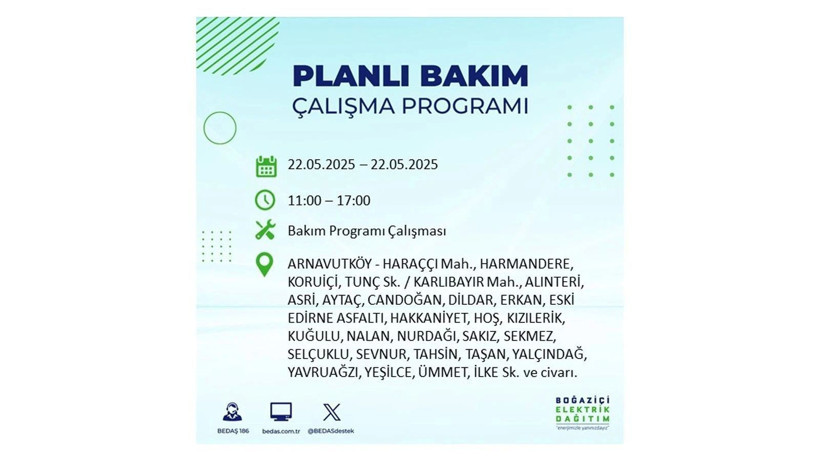 Yarın uzun süre elektrik olmayacak: 22 Mayıs elektrik kesintileri - Resim: 4