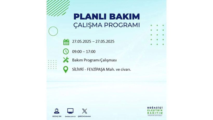 Elektrik kesintisinin olacağı ilçeler belli oldu: 27 Mayıs elektrik kesintileri - Resim: 13