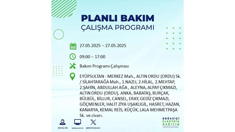 Elektrik kesintisinin olacağı ilçeler belli oldu: 27 Mayıs elektrik kesintileri - Resim: 29