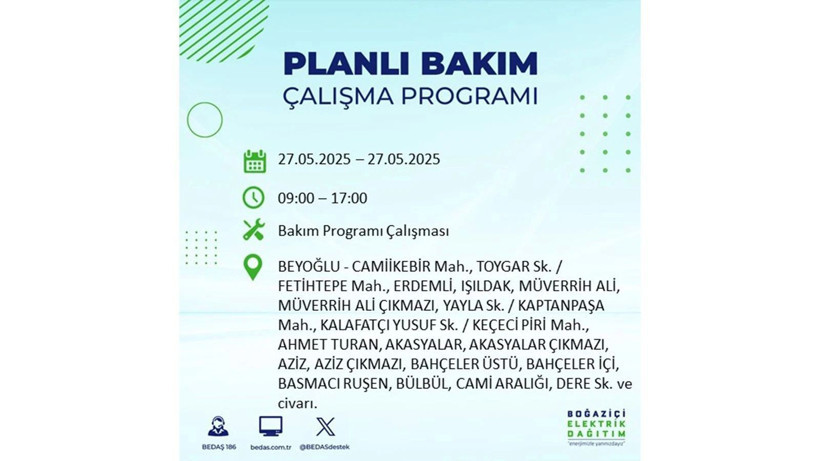 Elektrik kesintisinin olacağı ilçeler belli oldu: 27 Mayıs elektrik kesintileri - Resim: 46