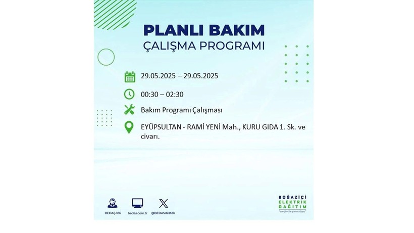 Yarın bu ilçelerde elektrikler gidecek: 29 Mayıs elektrik kesintileri - Resim: 28