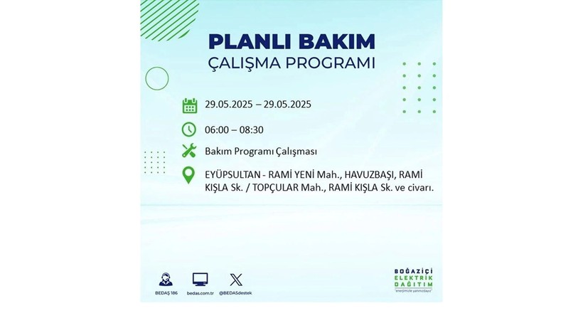 Yarın bu ilçelerde elektrikler gidecek: 29 Mayıs elektrik kesintileri - Resim: 29