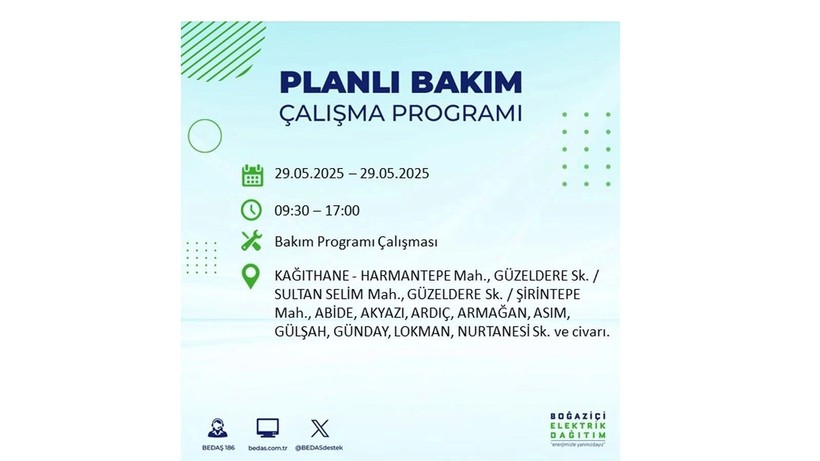 Yarın bu ilçelerde elektrikler gidecek: 29 Mayıs elektrik kesintileri - Resim: 41