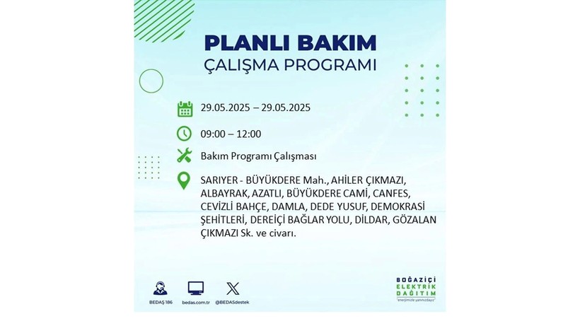 Yarın bu ilçelerde elektrikler gidecek: 29 Mayıs elektrik kesintileri - Resim: 44