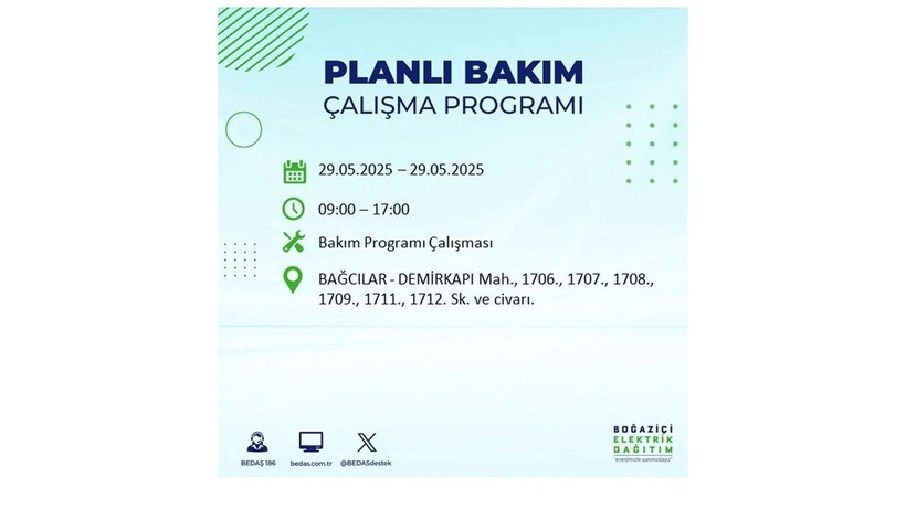 Yarın bu ilçelerde elektrikler gidecek: 29 Mayıs elektrik kesintileri - Resim: 5