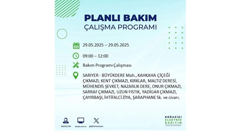 Yarın bu ilçelerde elektrikler gidecek: 29 Mayıs elektrik kesintileri - Resim: 46