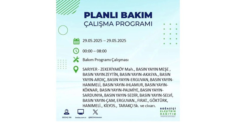 Yarın bu ilçelerde elektrikler gidecek: 29 Mayıs elektrik kesintileri - Resim: 49