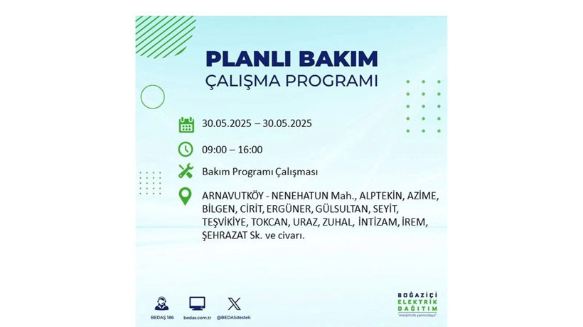 Yarın birçok ilçede elektrikler olmayacak: 30 Mayıs elektrik kesintileri - Resim: 3
