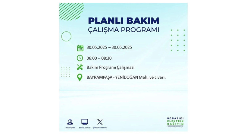 Yarın birçok ilçede elektrikler olmayacak: 30 Mayıs elektrik kesintileri - Resim: 15
