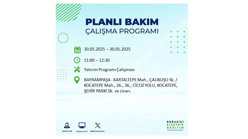 Yarın birçok ilçede elektrikler olmayacak: 30 Mayıs elektrik kesintileri - Resim: 19