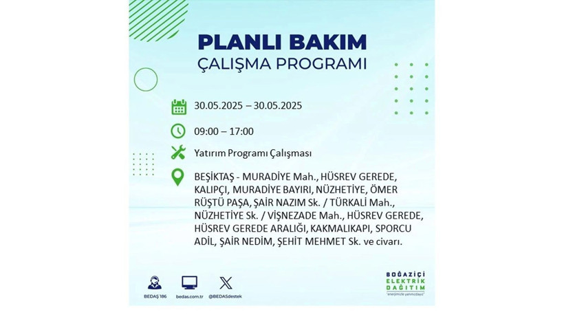 Yarın birçok ilçede elektrikler olmayacak: 30 Mayıs elektrik kesintileri - Resim: 20