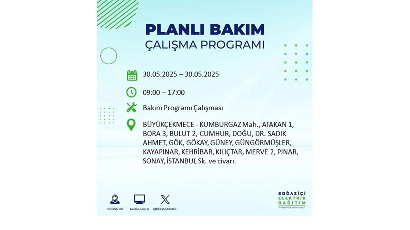 Yarın birçok ilçede elektrikler olmayacak: 30 Mayıs elektrik kesintileri - Resim: 23