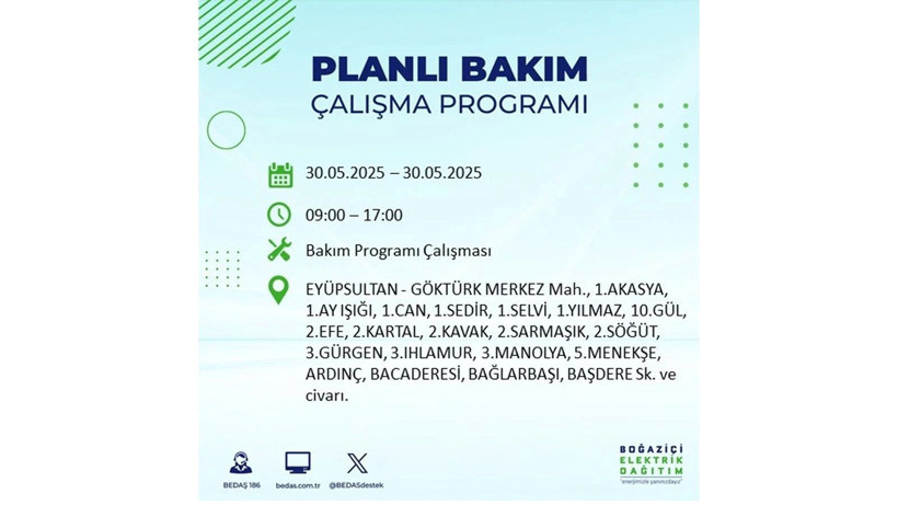 Yarın birçok ilçede elektrikler olmayacak: 30 Mayıs elektrik kesintileri - Resim: 34
