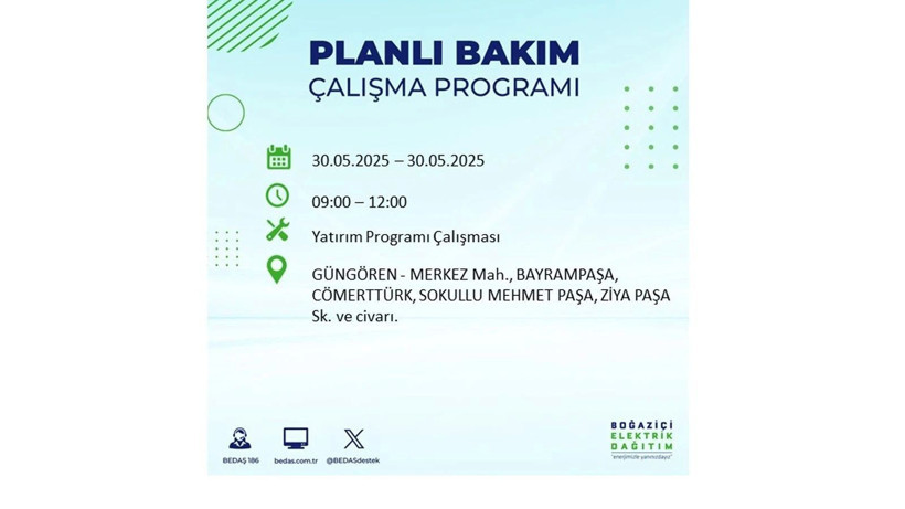 Yarın birçok ilçede elektrikler olmayacak: 30 Mayıs elektrik kesintileri - Resim: 46