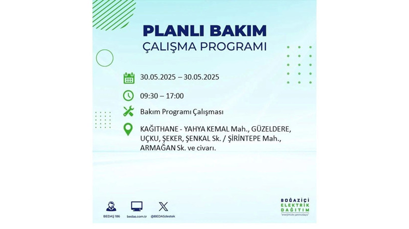 Yarın birçok ilçede elektrikler olmayacak: 30 Mayıs elektrik kesintileri - Resim: 48