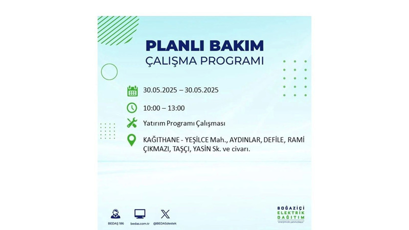Yarın birçok ilçede elektrikler olmayacak: 30 Mayıs elektrik kesintileri - Resim: 49
