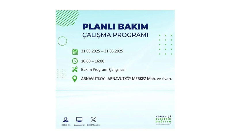 Onlarca ilçede elektrikler olmayacak: 31 Mayıs elektrik kesintileri - Resim: 1