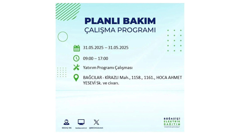 Onlarca ilçede elektrikler olmayacak: 31 Mayıs elektrik kesintileri - Resim: 2