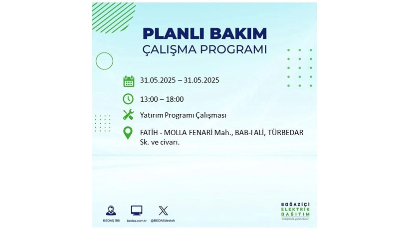 Onlarca ilçede elektrikler olmayacak: 31 Mayıs elektrik kesintileri - Resim: 21