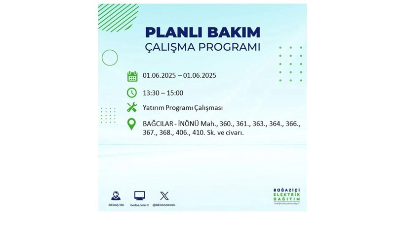 Uzun süreli elektrik kesintisi yaşanacak: 1 Haziran elektrik kesintileri - Resim: 4