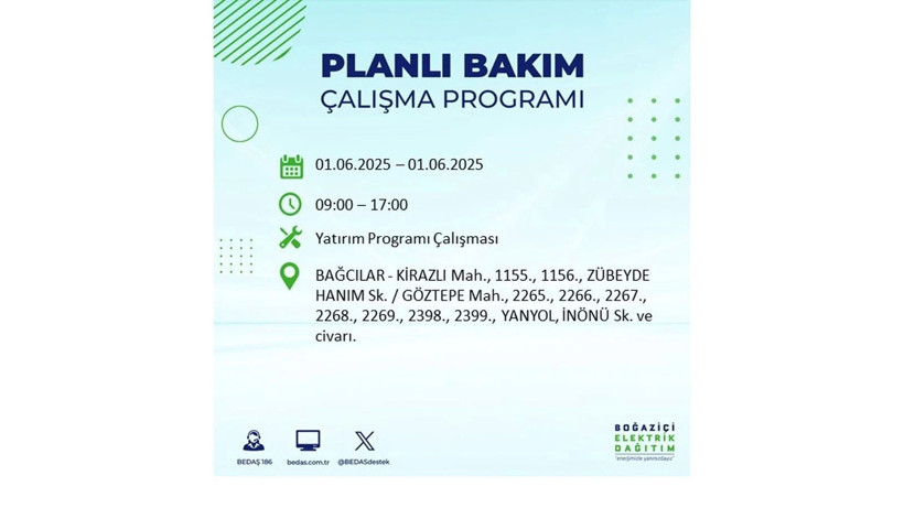 Uzun süreli elektrik kesintisi yaşanacak: 1 Haziran elektrik kesintileri - Resim: 5
