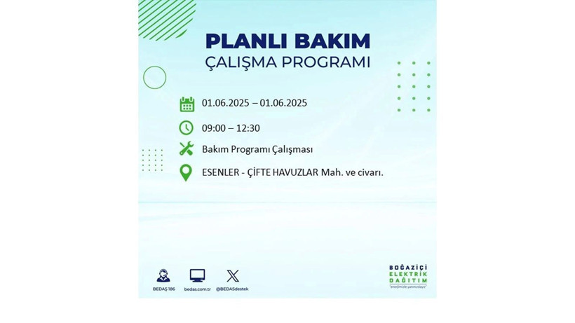 Uzun süreli elektrik kesintisi yaşanacak: 1 Haziran elektrik kesintileri - Resim: 9