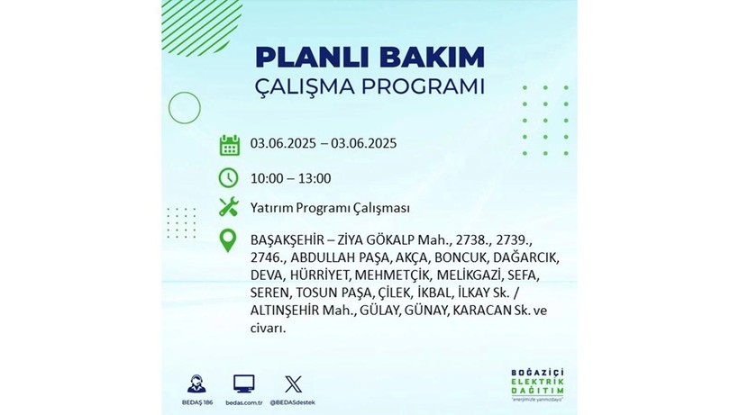 Elektrik kesintisinin olacağı ilçeler belli oldu: 3 Haziran elektrik kesintileri - Resim: 1