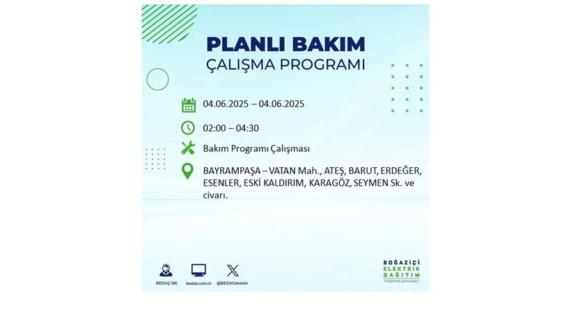 Elektrik kesintisinin olacağı ilçeler belli oldu: 3 Haziran elektrik kesintileri - Resim: 15