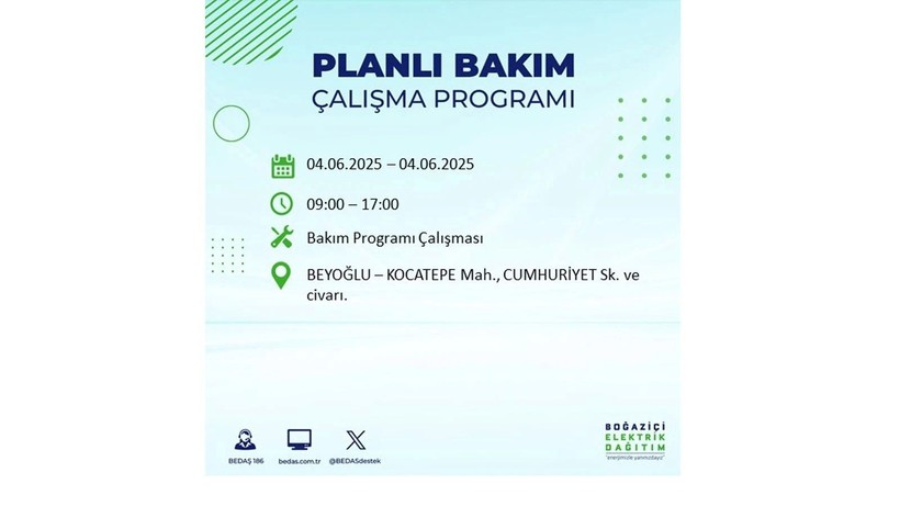 Elektrik kesintisinin olacağı ilçeler belli oldu: 3 Haziran elektrik kesintileri - Resim: 20
