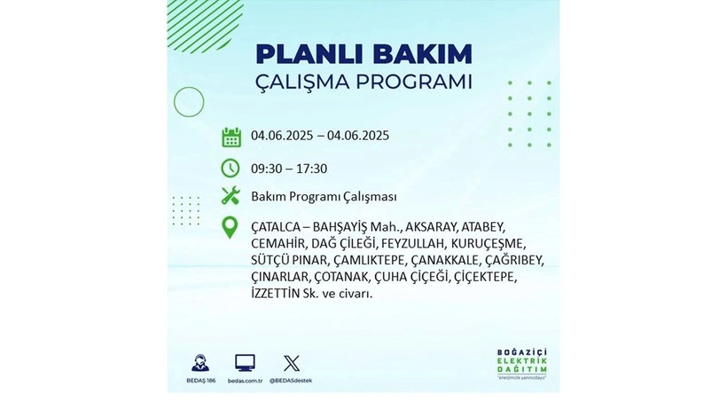 Elektrik kesintisinin olacağı ilçeler belli oldu: 3 Haziran elektrik kesintileri - Resim: 25