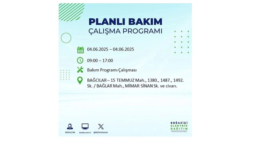 Elektrik kesintisinin olacağı ilçeler belli oldu: 3 Haziran elektrik kesintileri - Resim: 6