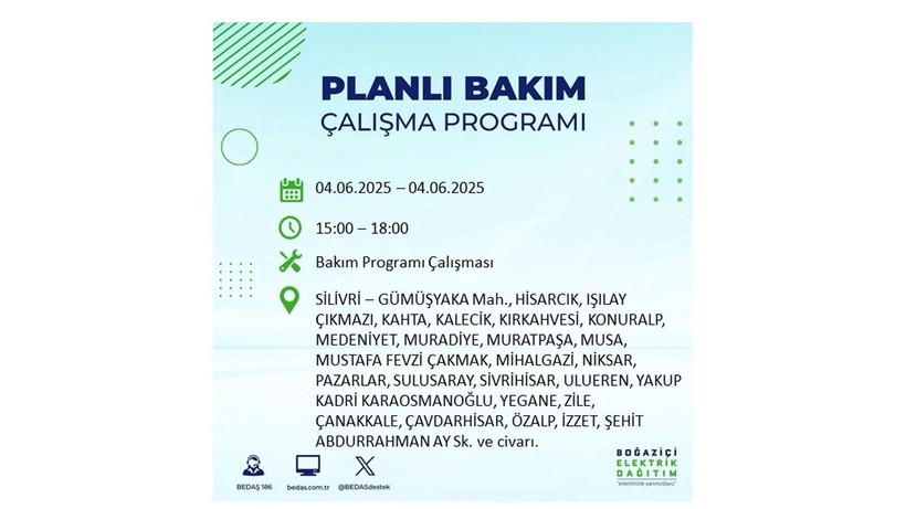 Elektrik kesintisinin olacağı ilçeler belli oldu: 3 Haziran elektrik kesintileri - Resim: 41
