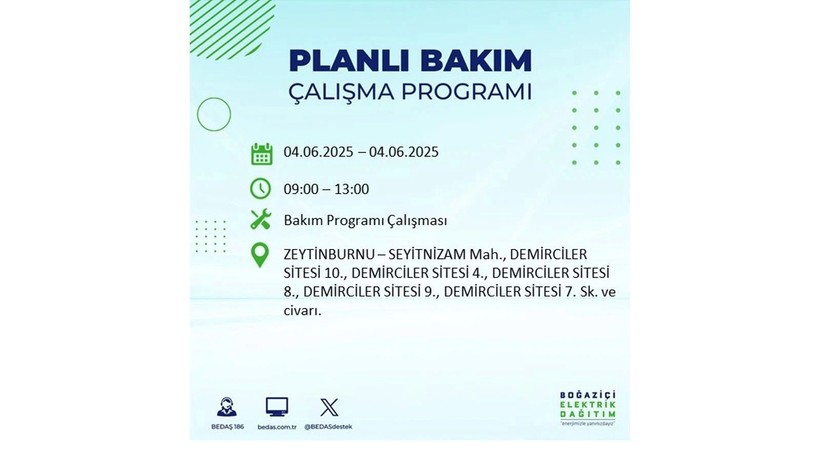Elektrik kesintisinin olacağı ilçeler belli oldu: 3 Haziran elektrik kesintileri - Resim: 50