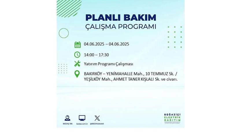 Elektrik kesintisinin olacağı ilçeler belli oldu: 3 Haziran elektrik kesintileri - Resim: 11