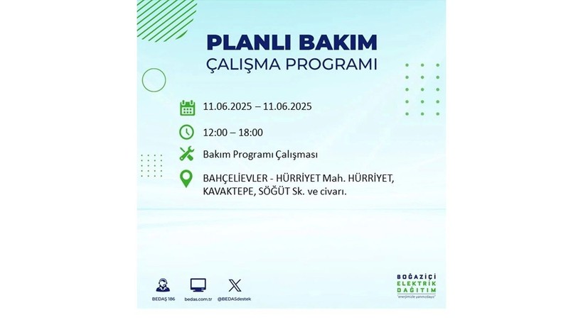 Elektrik kesintisinin olacağı ilçeler belli oldu: 11 Haziran elektrik kesintileri - Resim: 46