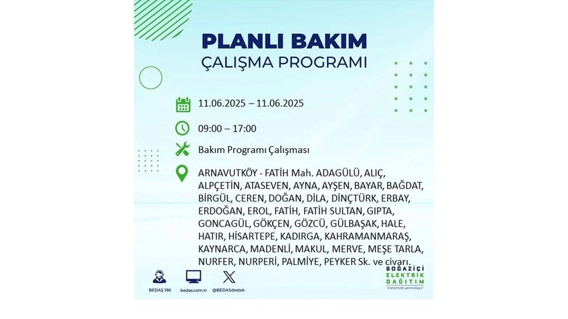 Elektrik kesintisinin olacağı ilçeler belli oldu: 11 Haziran elektrik kesintileri - Resim: 2